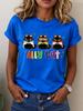 ilstile Ally Cat LGBTQ Pride 2026 Women TShirt Funny Black Cat Rainbow Graphic Tee Casual Short Sleeve Summer Top