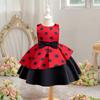 Платье принцессы с принтом бантов на Хэллоуин 2024 года для девочек