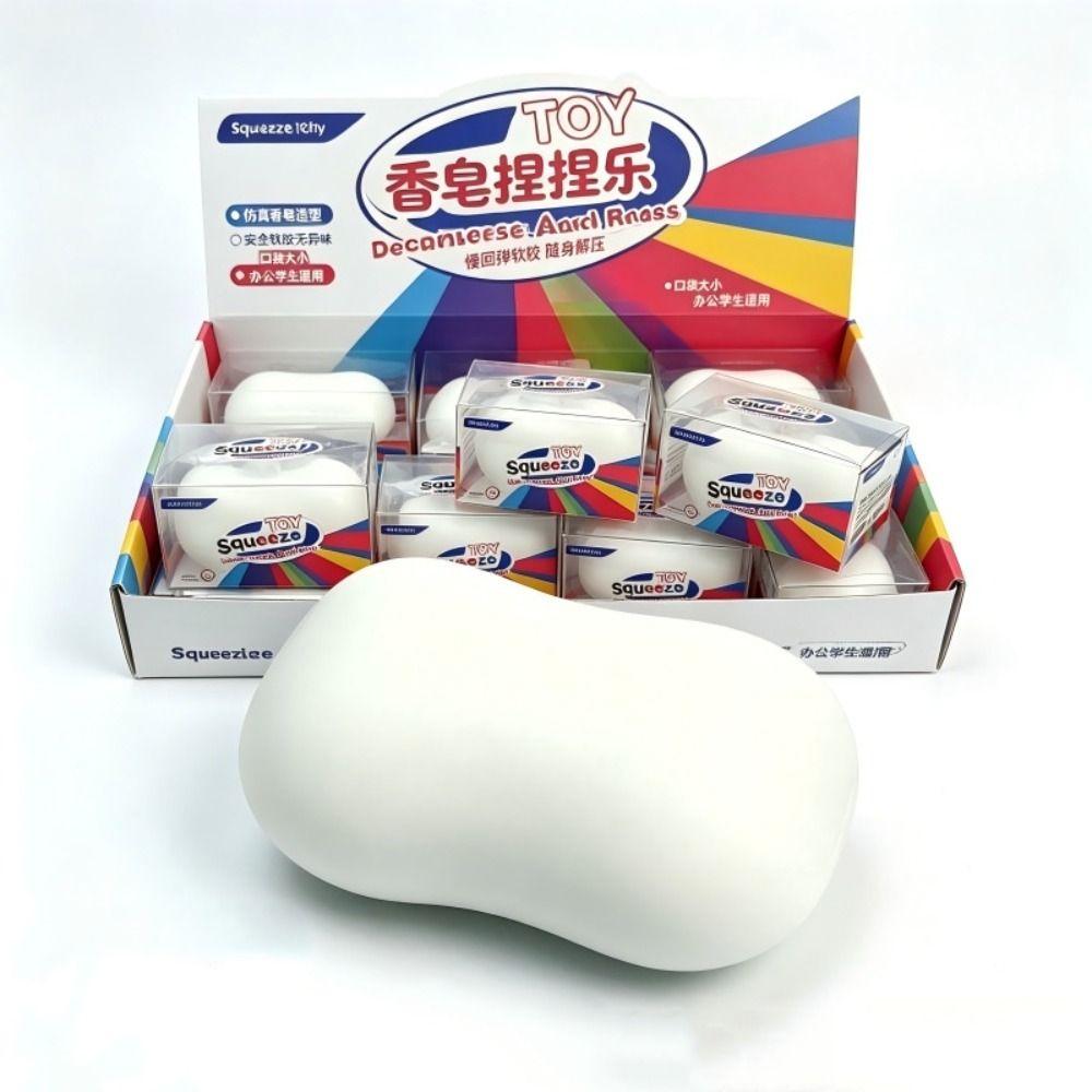 Filled Soft Soap Ball Squishy Handmade Crunchy Fidget Toy Building Block Squishy Children Gifts