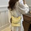 Stylish And Trendy Korean Aesthetic Bucket Bag For Women In Black Blue Yellow White