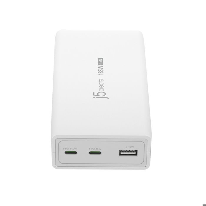 Chargeur - J5CREATE - JUP37185W-EN - 185W - 3 ports - Protection avancée