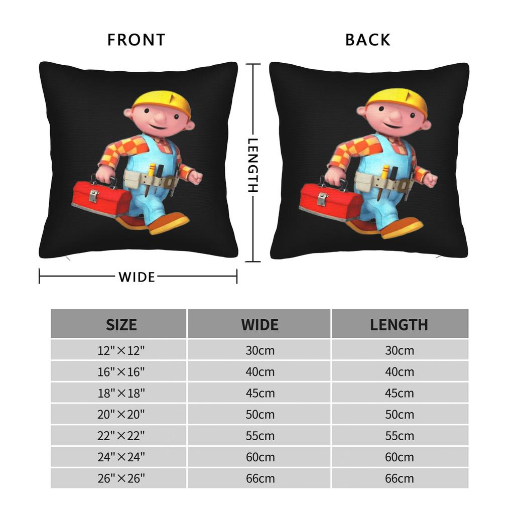 Мультяшная наволочка B-Bob B-Builder Ретро Модная наволочка Графические наволочки Для дивана Домашний декор