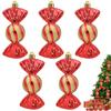 5PCS Candy Prop Christmas Tree Pendant Window Counter Ornament Gift Box  Xmas Festival Home Decoration