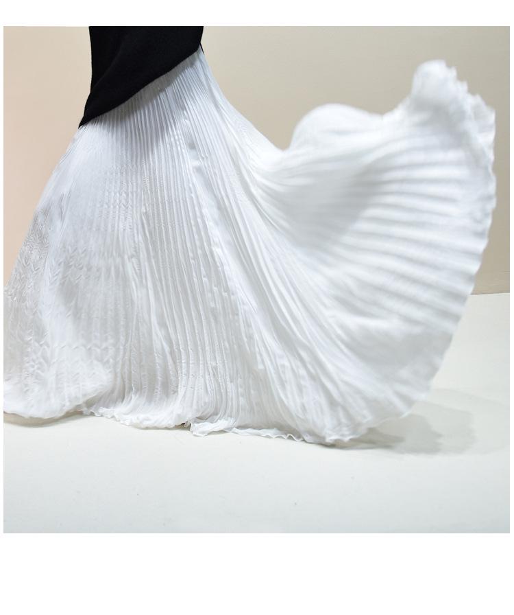 Женская элегантная шифоновая юбка А-силуэта средней длины с подолом шириной 6 метров для Весны/Лета 2025