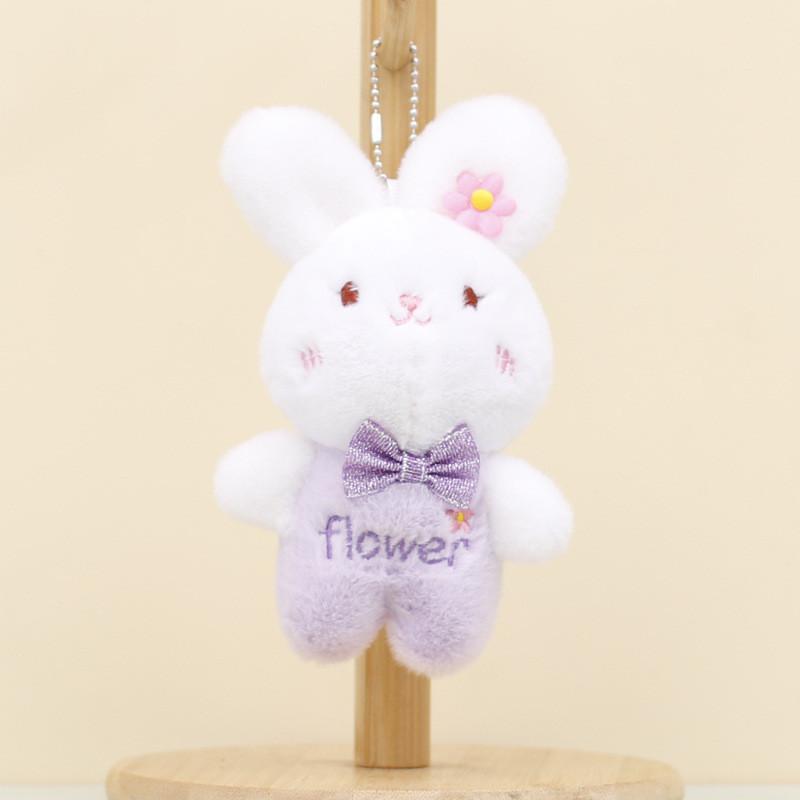Adorable Bunny Keychain Plush Toy Soft Stuffed Animal Doll For Kids And Adults