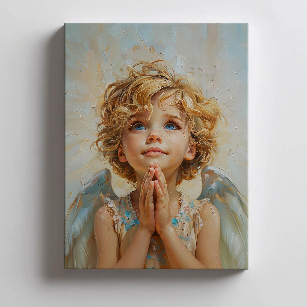 Poster Thoughts of an Angel Poster Thoughts of an Angel, 70X100 Cm, Unframed, Premium Canvas On Stretcher