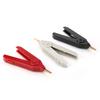 P2004 3Pcs Copper Gold Plated Alligator Clip LCR Kelvin Test Clip 20A
