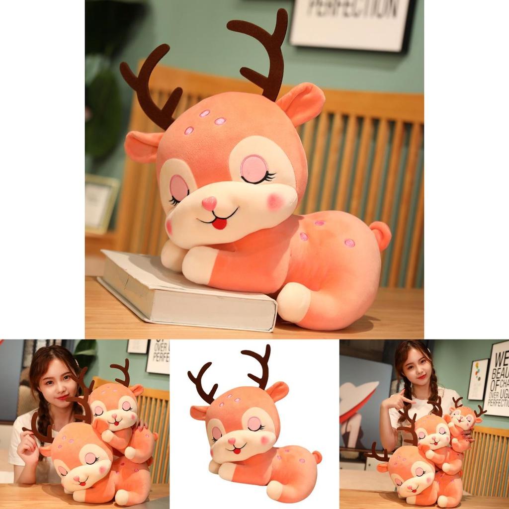 Magical Deer Plush Doll Fluffy Stuffed Animal Water Crystal Super Soft Ideal Gift For Teenagers And Adults