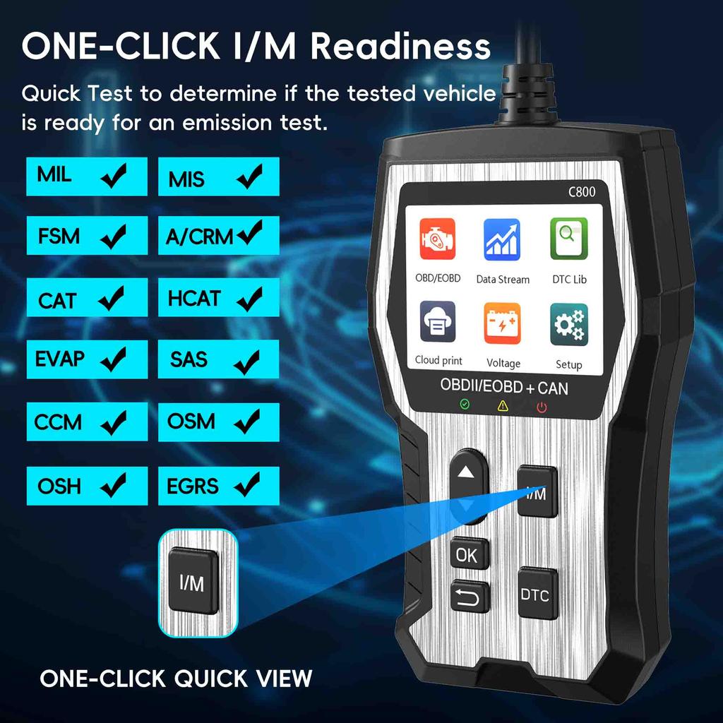 Car OBD2 Scanner Check Engine Fault Code Reader Diagnostic Scan Tool