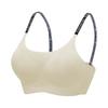 Women's Sports Bra Fixed Cup Fashion English Sling Wearing Steel Ring Free and Traceless Tank Top Bra