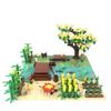 Строительные блоки MOC сцена в джунглях мелкозернистые строительные блоки DIY собираемая игрушка ферма строительные блоки аксессуары оптом