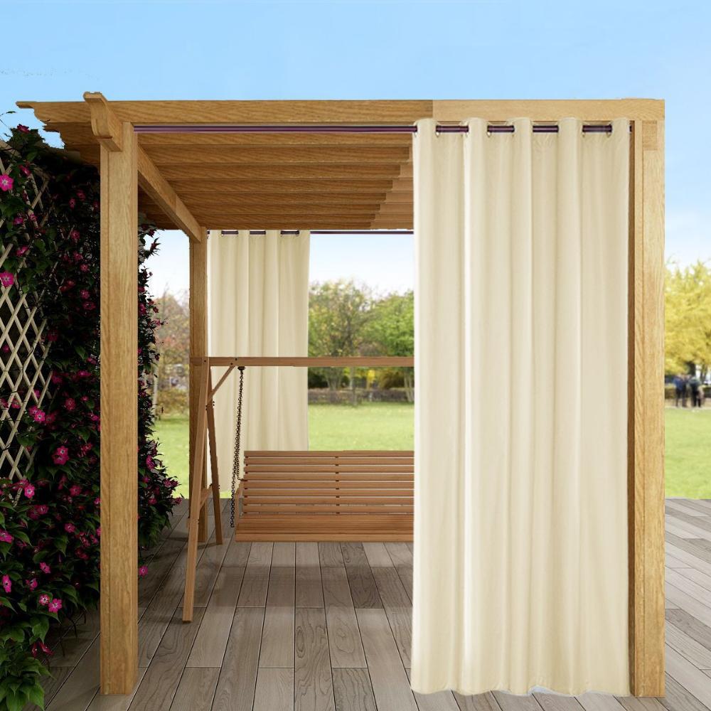 2 панели затемняющие наружные шторы для патио водонепроницаемые, солнцезащитные жалюзи всепогодные наружные шторы для приватности для перголы/беседки
