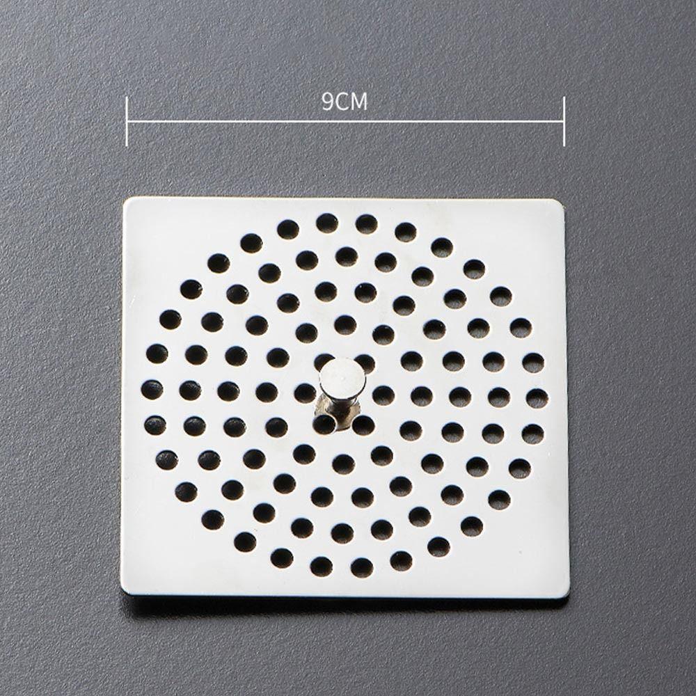 Round Square Shape Floor Drain Net Cover Stainless Steel Hair Filter Useful Drain Cover