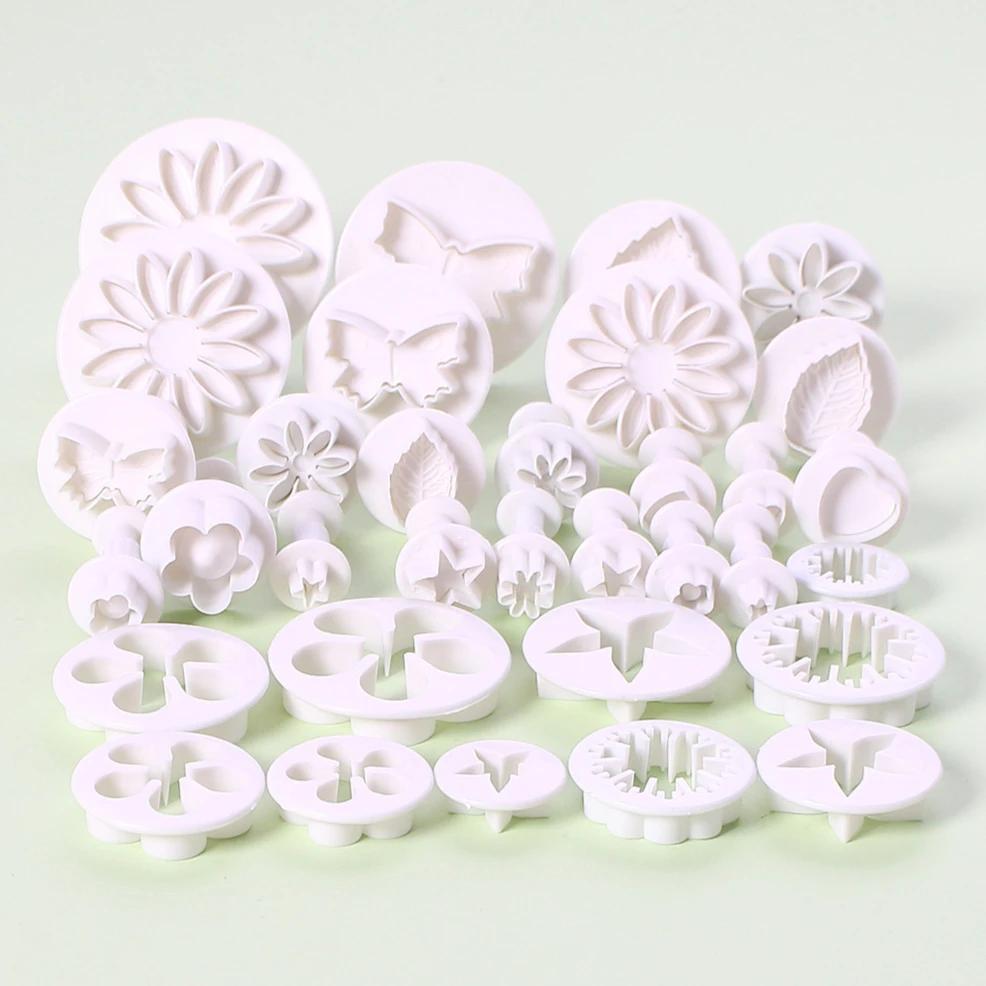 33PCS/set DIY Baking Dessert Embossing Mold Kitchen Kitchen Baking Sugar Cake Decoration Mould Multiple Biscuit Candy Pie Molds