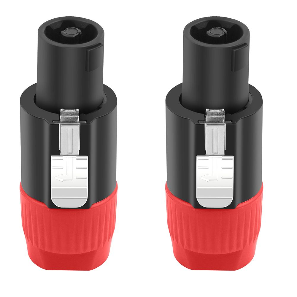 10Pcs/Lot 4-Pole 4Pin NL4FC Connector Ohm Plug Speaker Audio Cable Plug Adapter 4 Pin Speakon Female Jack Accessories