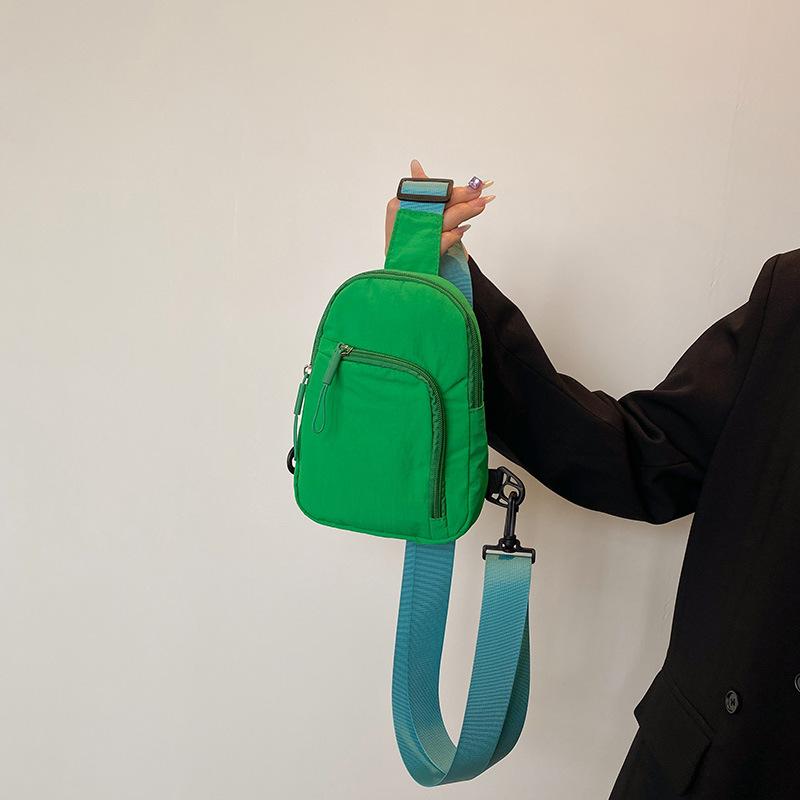 Однотонная легкая и простая портативная повседневная сумка для мобильного телефона, спортивная наплечная сумка-мессенджер, нагрудная сумка, для мужчин и женщин