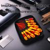 Electrician Hand Tools Magnetic Screwdriver Set Insulated Phillips and Slotted Bits Multifunctional Screwdriver for Home