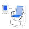 Fixed Chair - Aktive - 62606 - Aluminum - 1 Seat - Navy Blue - Garden