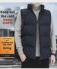 Мужской модный хлопковый жилет с воротником-стойкой - повседневная мода осень/зима