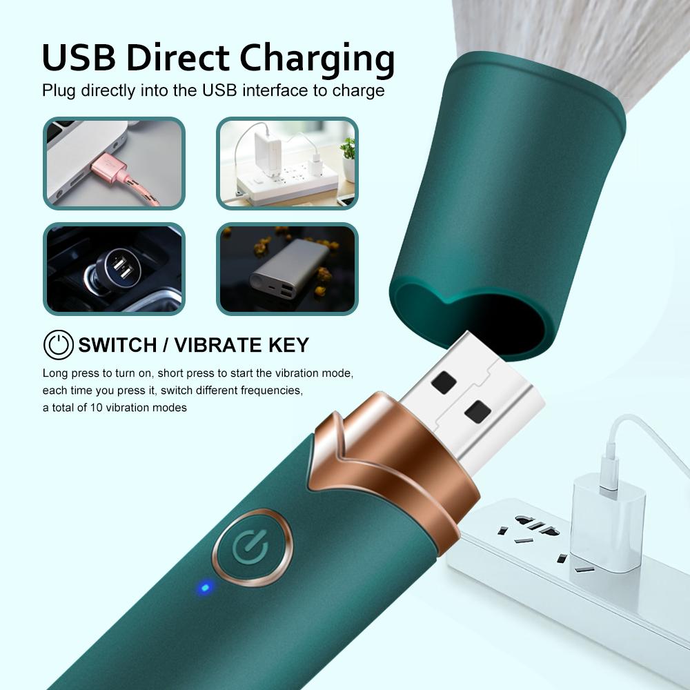 Пуля Вибратор для женщин G-Spot Ниппель Клиторальная кисточка для макияжа Вибраторы Стимулятор AV Волшебная палочка Массаж Секс-игрушки Палка Фаллоимитатор