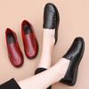Middle-aged and Elderly Women's Spring and Autumn Loafer Shoes Mom's Soft Sole Flats Granny's Comfortable Non-slip Flat Slip On Shoes