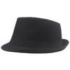 Retro Summer Linen Fedora Jazz Hat with Roll-Brim for Outdoor Sun Protection