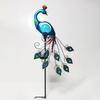 1PC Solar Light Peacock Light Garden Light Rotating Lighting Wrought Iron Ornament Insertion Garden Decorative Light