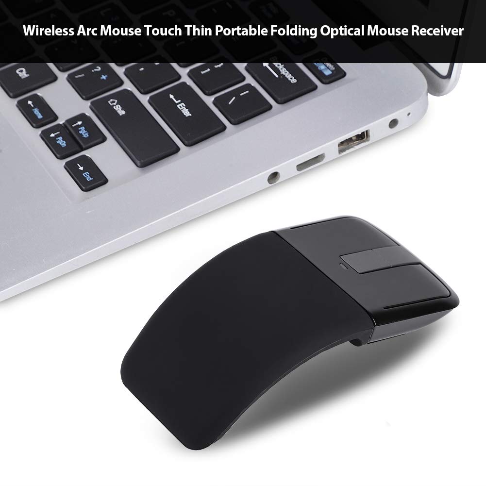 Microsoft Wireless Wireless Arc Mouse Touch Thin Arc Bluetooth Surface Receiver S Pro Touch Portable Foldable Optical Mouse,