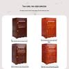Tiger Brand Solid Wood Hidden Bedside Fingerprint Safe
