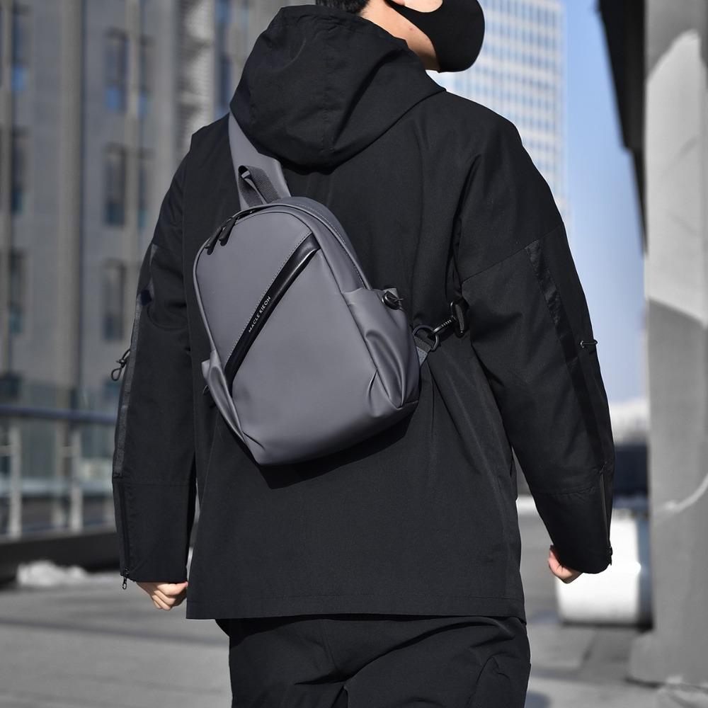 Трендовая мужская нагрудная сумка-слинг Стильный рюкзак через плечо для повседневного и уличного использования