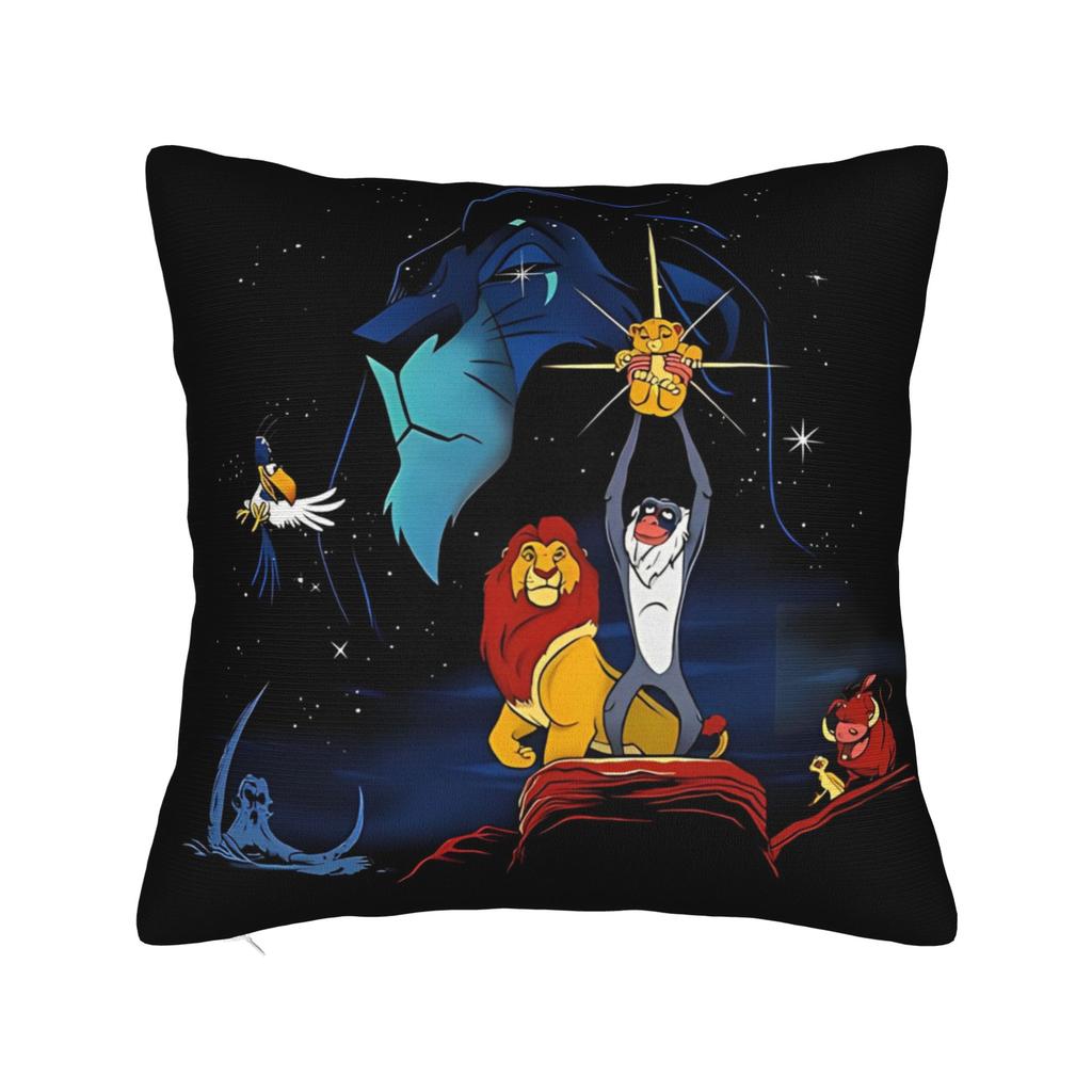 Lion King Simba Square Pillow Case Polyester Throw Pillow  , Novelty Pillowcover Home Decor