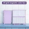Мини-коробка для акварели, 24 шт., пустые полукастрюли с магнитной полосой, переносная палитра для акварельных красок, масляных, акриловых