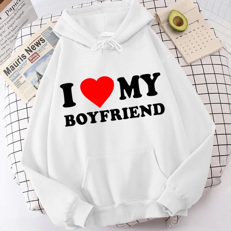 Толстовка с капюшоном I Love My Boyfriend Girlfriend