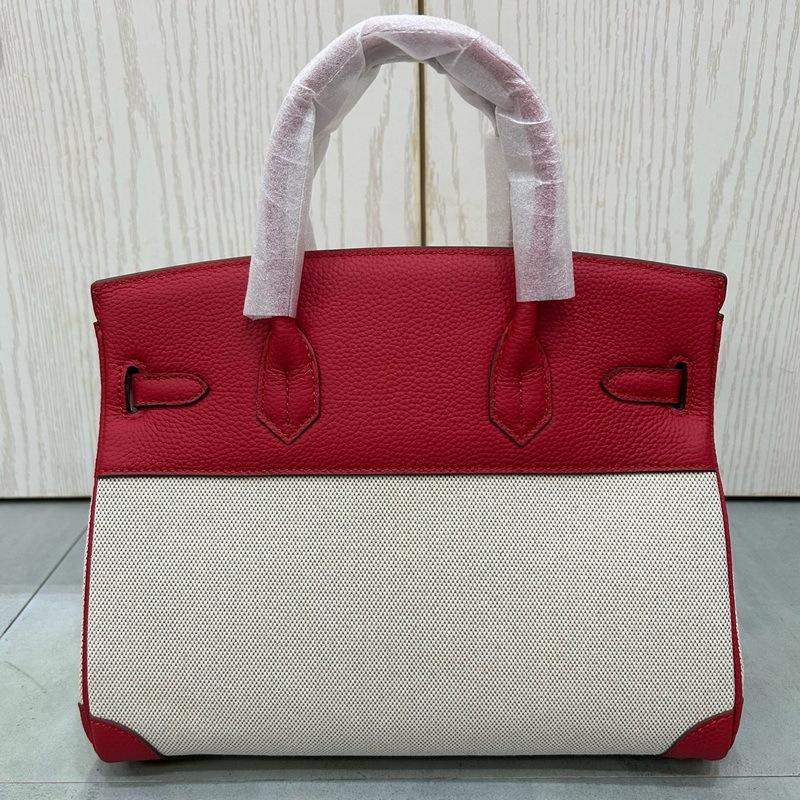 2026 новый первый слой коровья кожа с узором личи и холщовый холст платиновая сумка настоящая кожаная сумка-тоут европейская и американская сумка-мессенджер сумка