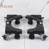 Adjustable Fridge Stand Stable Heightening Bracket Universal Washing Machine Dryer Stand Base with 360-Degree Rotating Wheels