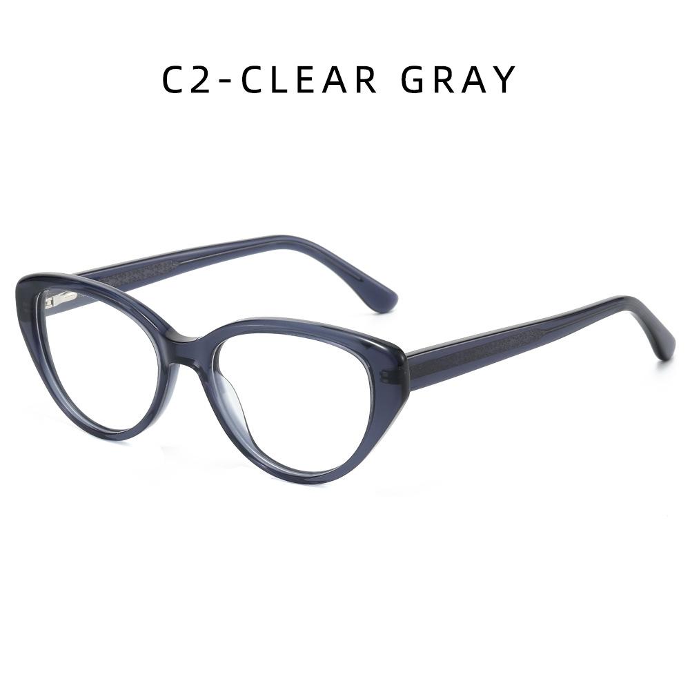 Plate oval flat glasses retro small frame dating travel wear glasses frame acetate frame