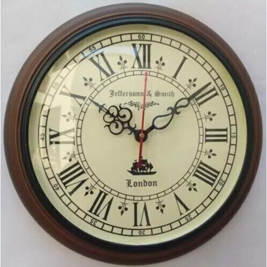 Антикварные настенные часы ручной работы деревянные настенные часы декор для дома/офиса гостиная