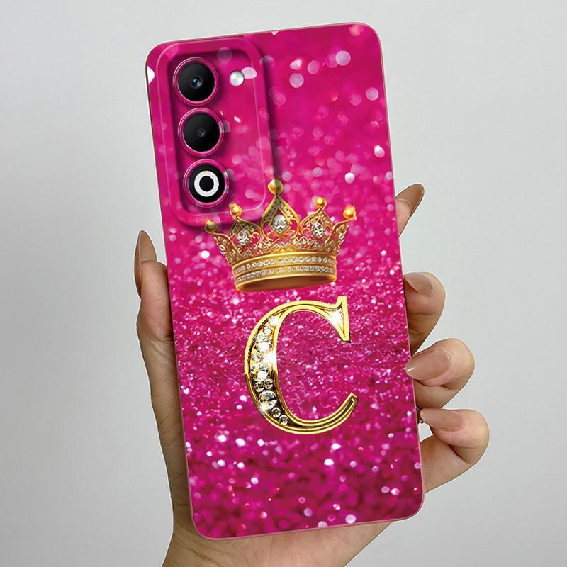 Чехол для OPPO A5 5G 2025 CPH2735 Роскошные Буквы Пара Силиконовые Мягкие Чехлы для Телефона Для OPPOA5 A 5 2025 Защита Камеры Задняя Крышка