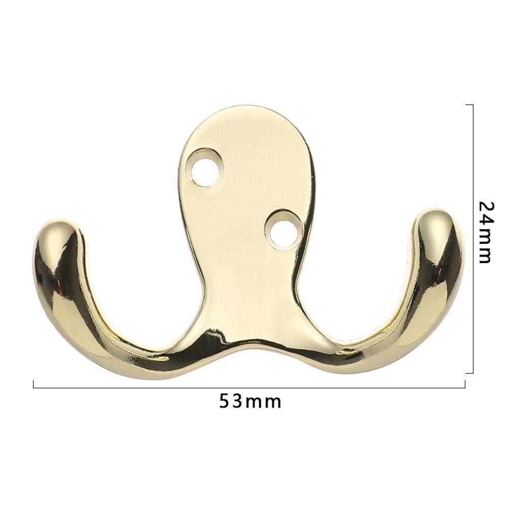 Винтажная одежда мелочи металл двойные крючки настенный крючок полированная вешалка