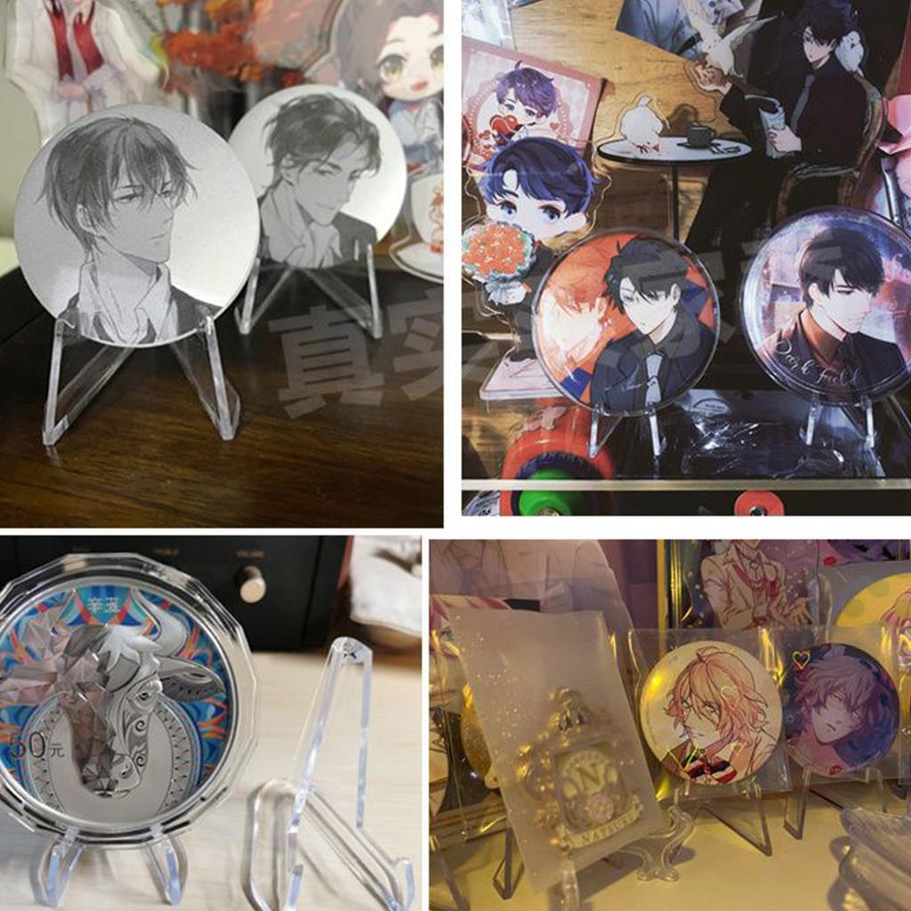 Coin Display Stand,transparent Coin Display Stand Commemorative Coin Stand, Display Stand Small Card Badge Display Stand Desktop Ornaments