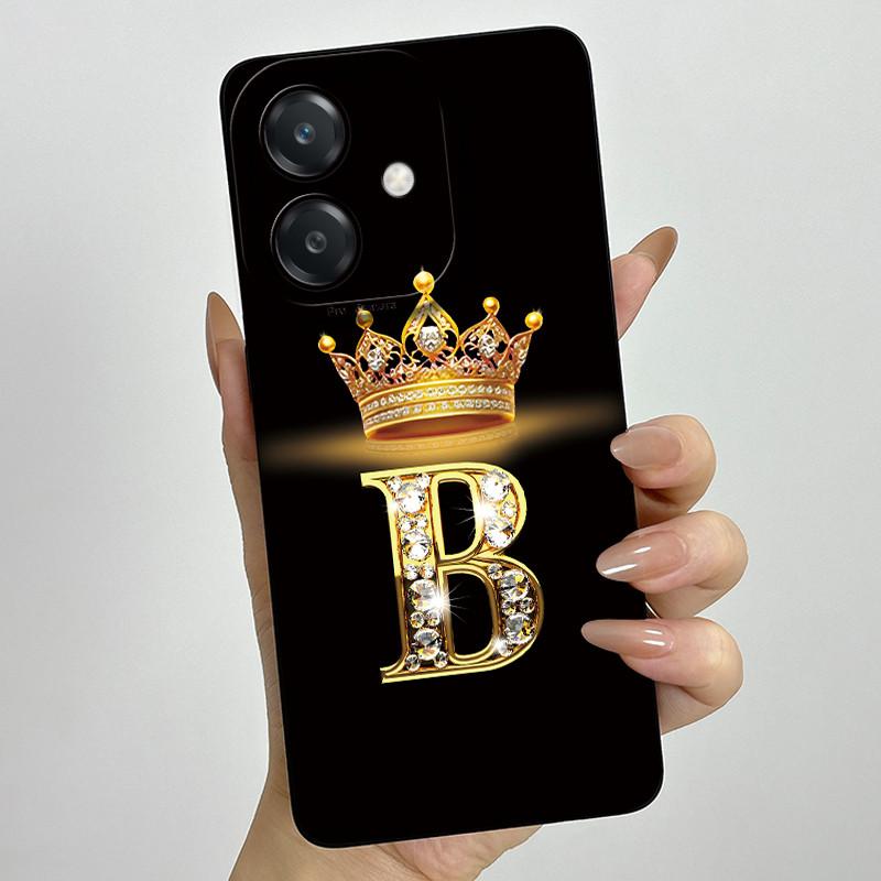 Чехол для Oppo A60 5G Силиконовый Чехол с Буквой Короны Ударопрочный Чехол Для OPPO A3 5G CPH2683 Чехол Для OPPO A3X A 3X A40 A40m 4G Чехол для Телефона