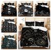 3D Black Series Bedding Set Exotic Style Personalized Printing Soft Family Quilt Cover Pillow Case 2 or 3 Full Size Home Decoration