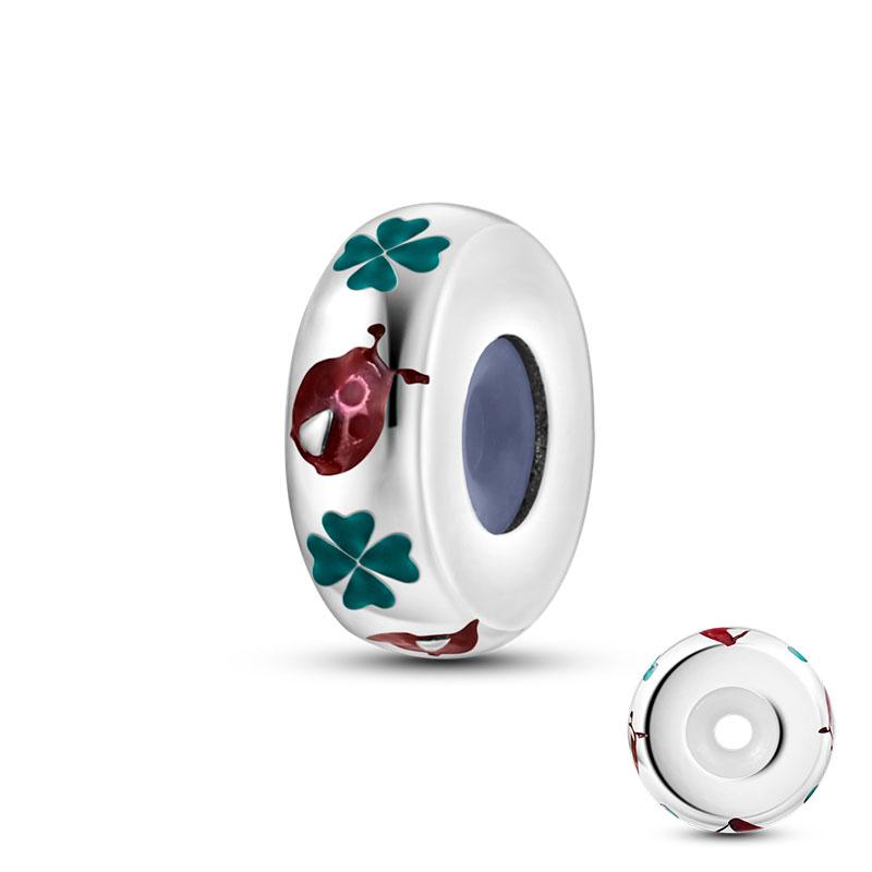 Color Enamel Hummingbird Flamingo Bird Butterfly Flower Beads Charm Fit Bracelet Necklace Copper Plated Women Jewelry Making