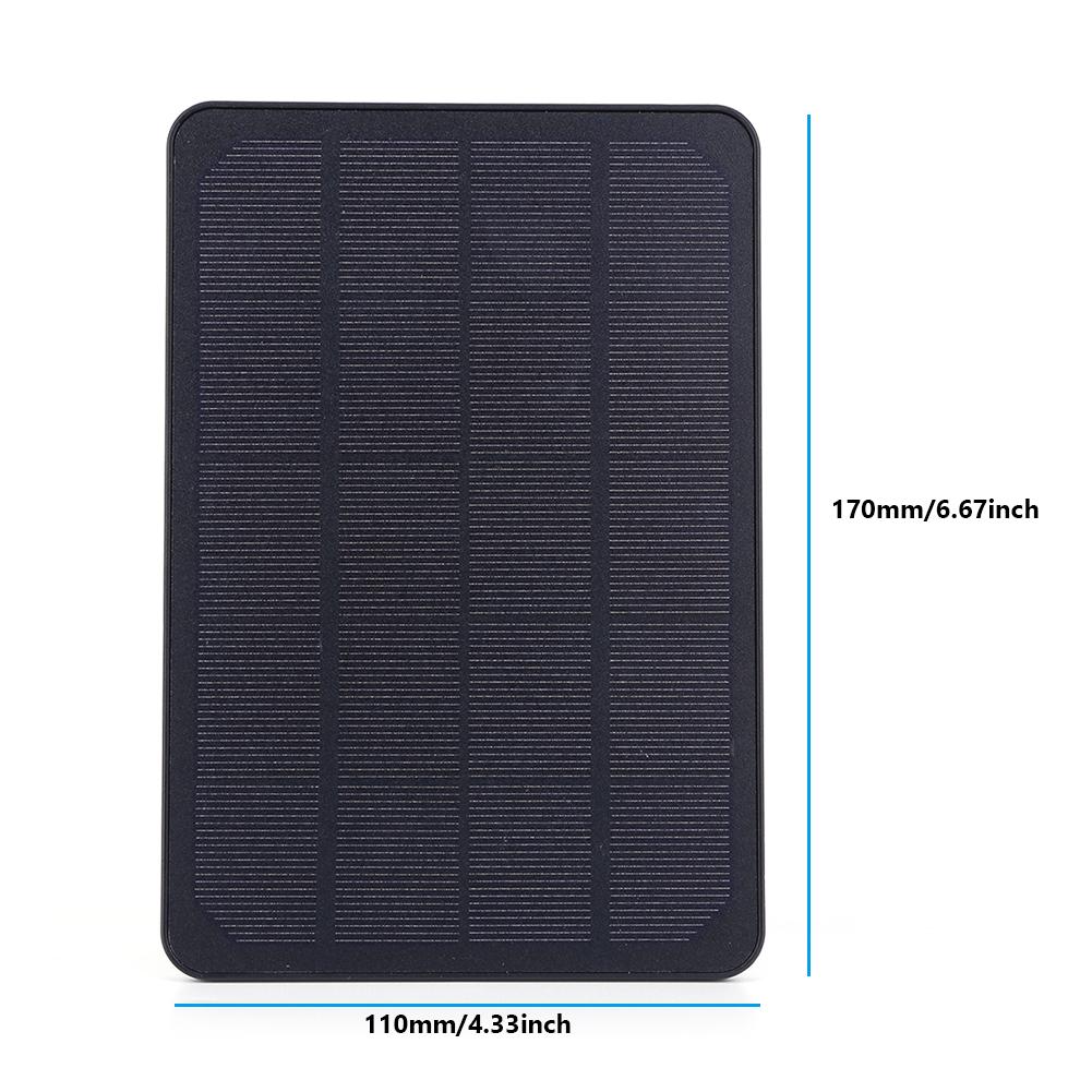 10 Вт 5 В Солнечная панель 360° Регулируемый кронштейн Монокристаллическая IP-камера Зарядное устройство Настенное крепление для умной камеры-звонка