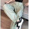 Fashion Solid Loose Casual Pants Women Streetwear Thin High Waist Wide Leg Pants Office Lady Straight Harlan Sports Trousers Women 24273