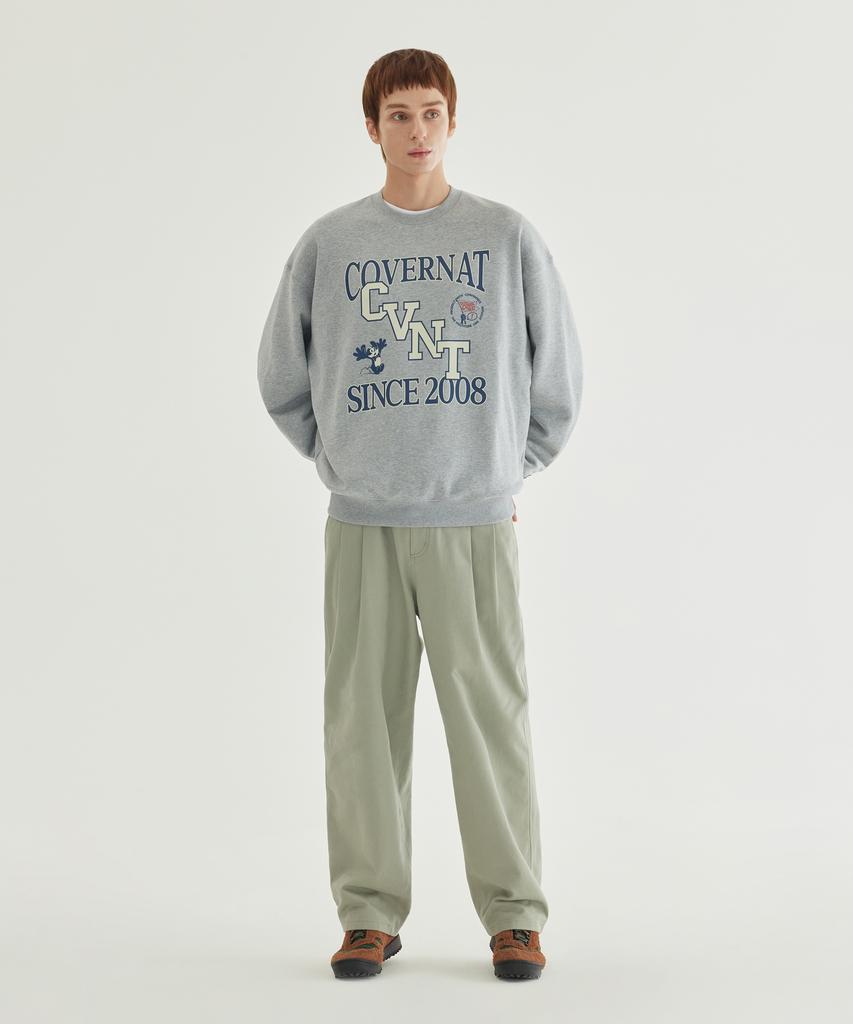 COVERNAT Cvnt Graphic Sweatshirt Melange Gray