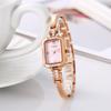 Retro Women's Square Alloy Waterproof Bracelet Watch