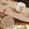 Long-lasting Placemats Bohemian Jute Heat-Insulating Wear-Resistant Stain-Proof Mats Reusable Wear-resistant Heat-Resistant Pads for Tables,