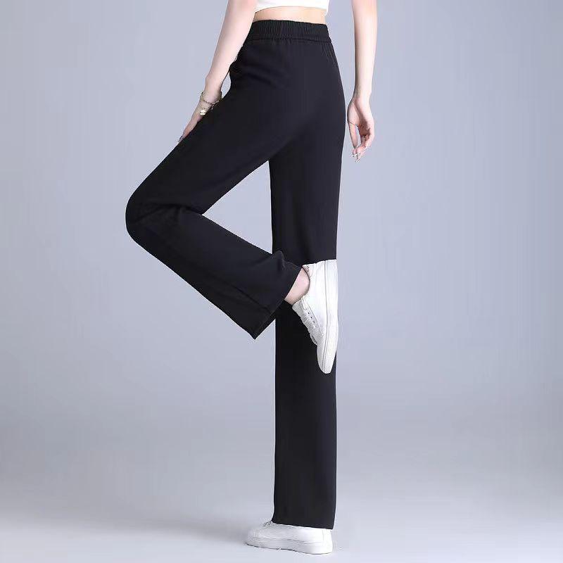 High Waist Slim Wide-Leg Pants for Women, Spring/Summer.