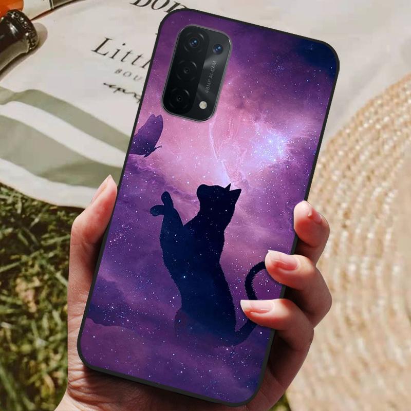 Чехол для Oppo A54 5G Силиконовая задняя крышка Чехол для телефона для Oppo A54 5G CPH2195 Чехлы Мягкий бампер coque для OPPOA54 A 54 5G 6,5 дюйма